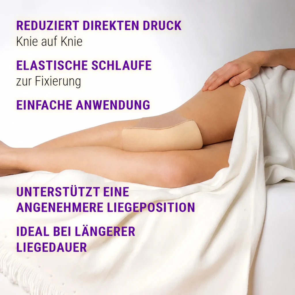 FußGut Knie Lagerungspolster Supersoft – druckreduzierend für Seitenschläfer