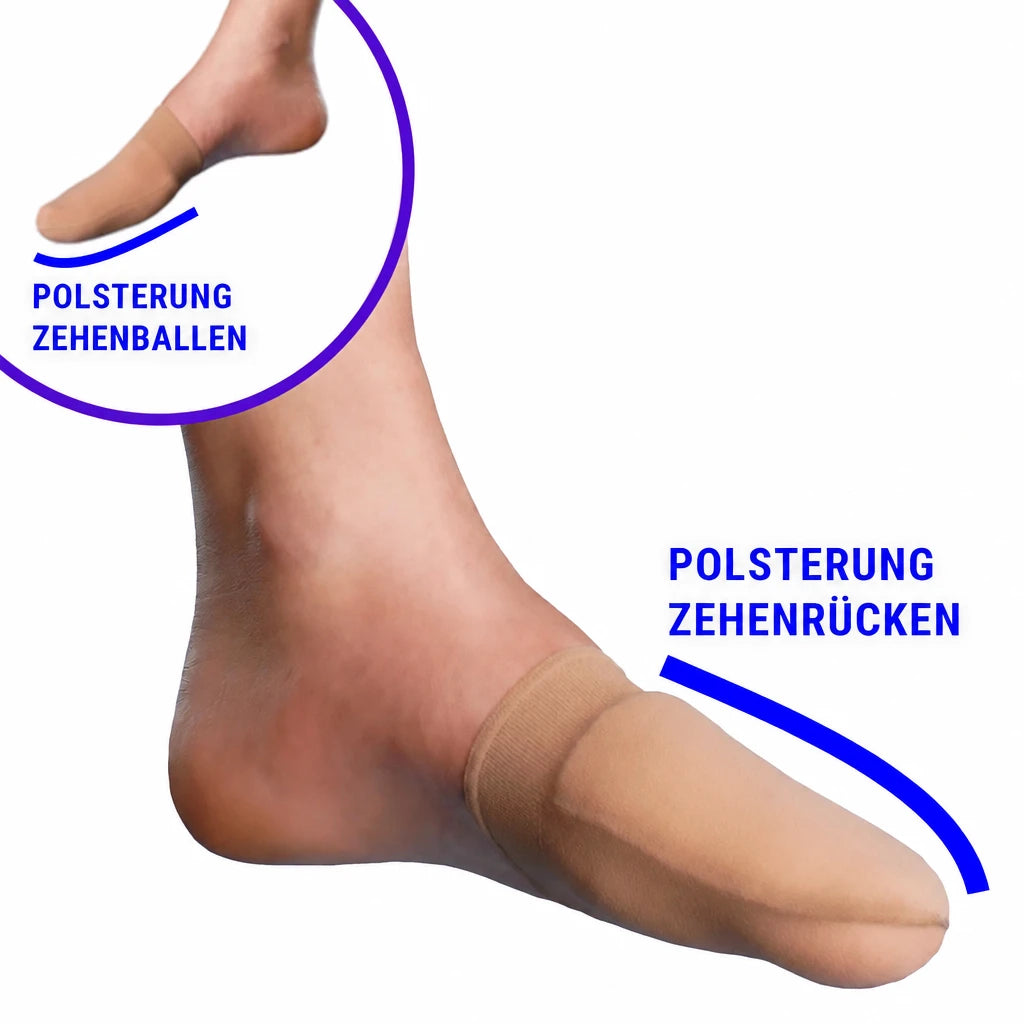 FußGut 2in1 Ballen- & Zehenpolster Supersoft – Schutz vor Druck & Reibung im Schuh