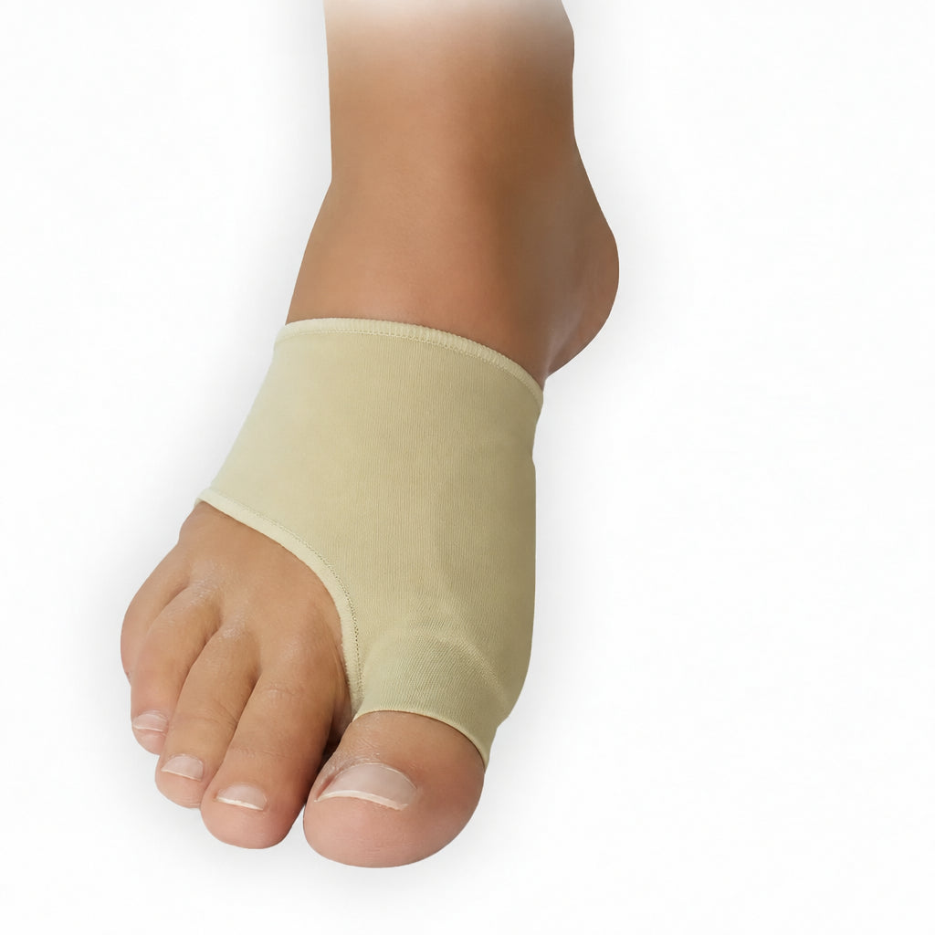 FußGut Hallux Druckschutzbandage mit weichem Gelpolster zur Entlastung im Vorfußbereich