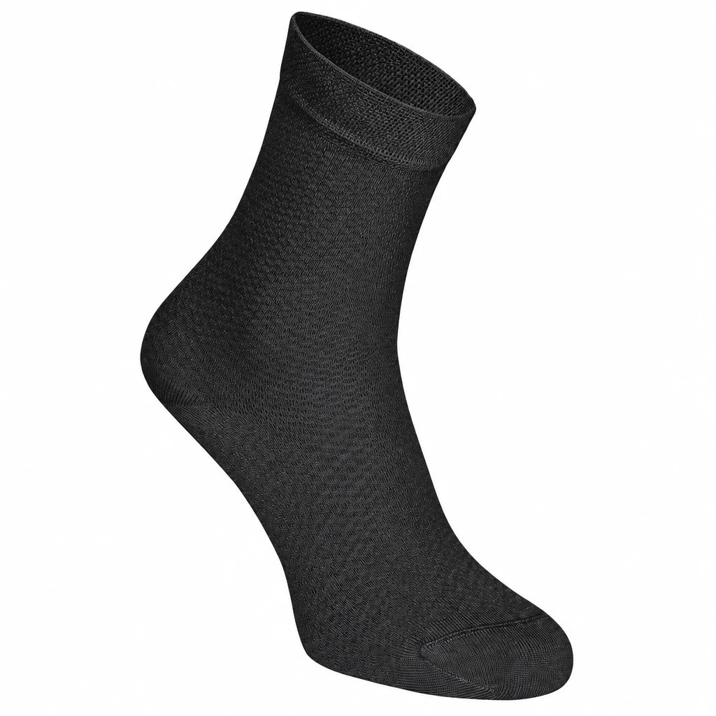 Schwarze Mesh Summerlight Socken – antibakteriell und geruchshemmend für frische Füße