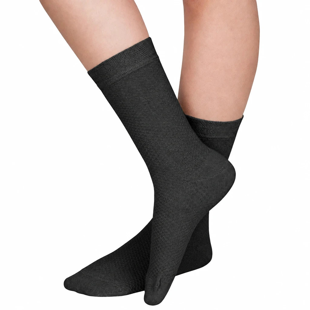 Mesh Summerlight Socken in Schwarz – atmungsaktiv, leicht und ideal für warme Tage