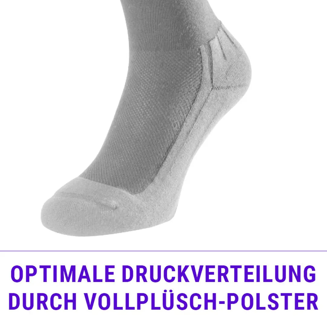 FußGut Sensitiv Kniestrümpfe - optimale Druckverteilung durch Vollplüsch-Polster